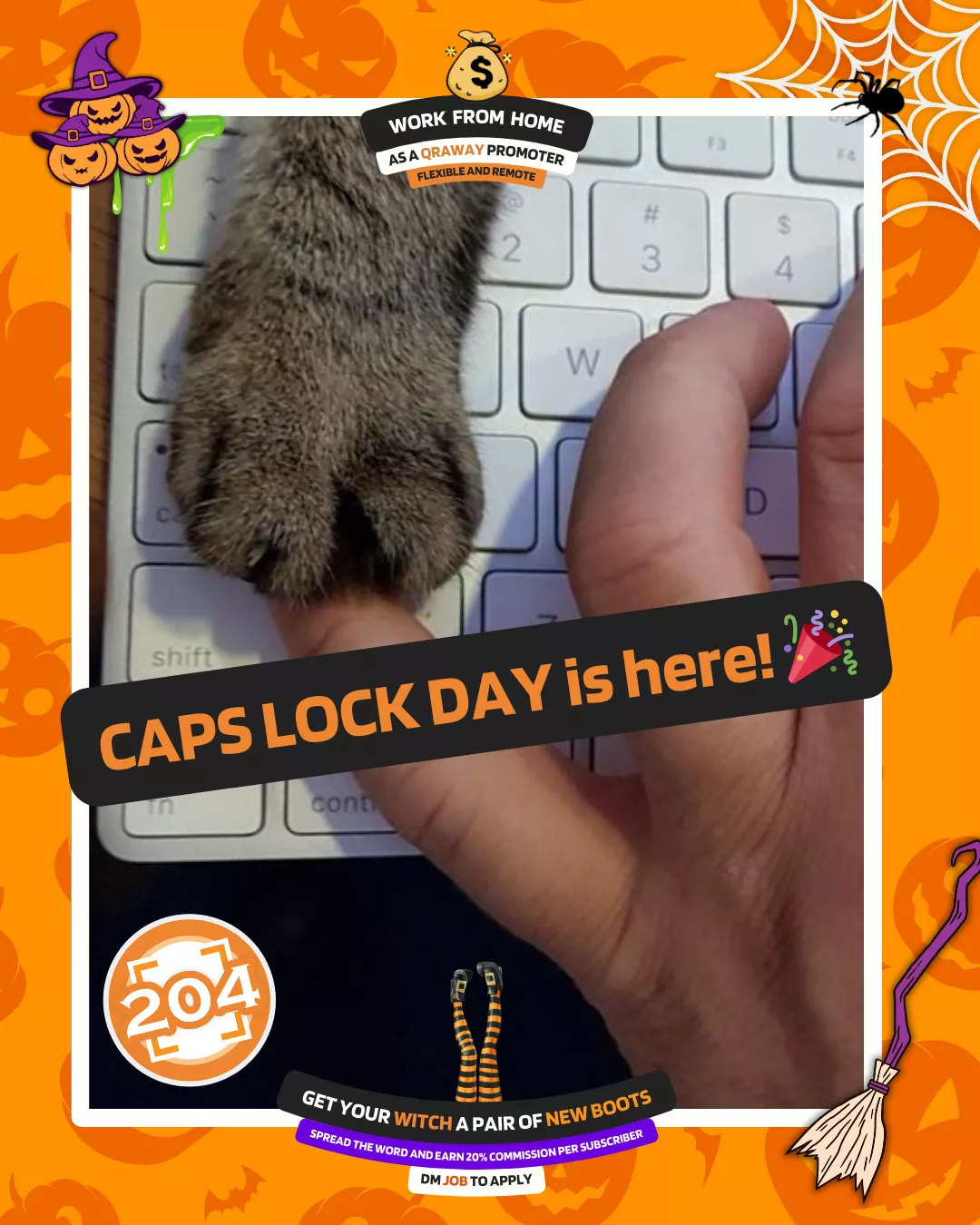 Today We 🥳 Celebrate: CAPS LOCK DAY 😁 (Post Title Image)