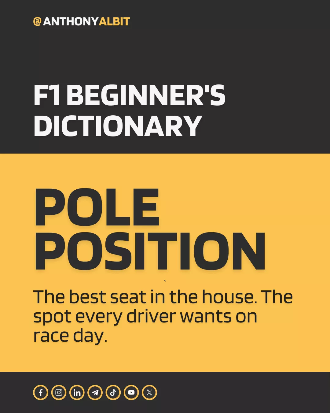 F1 Dictionary: Pole Position (Post Title Image)